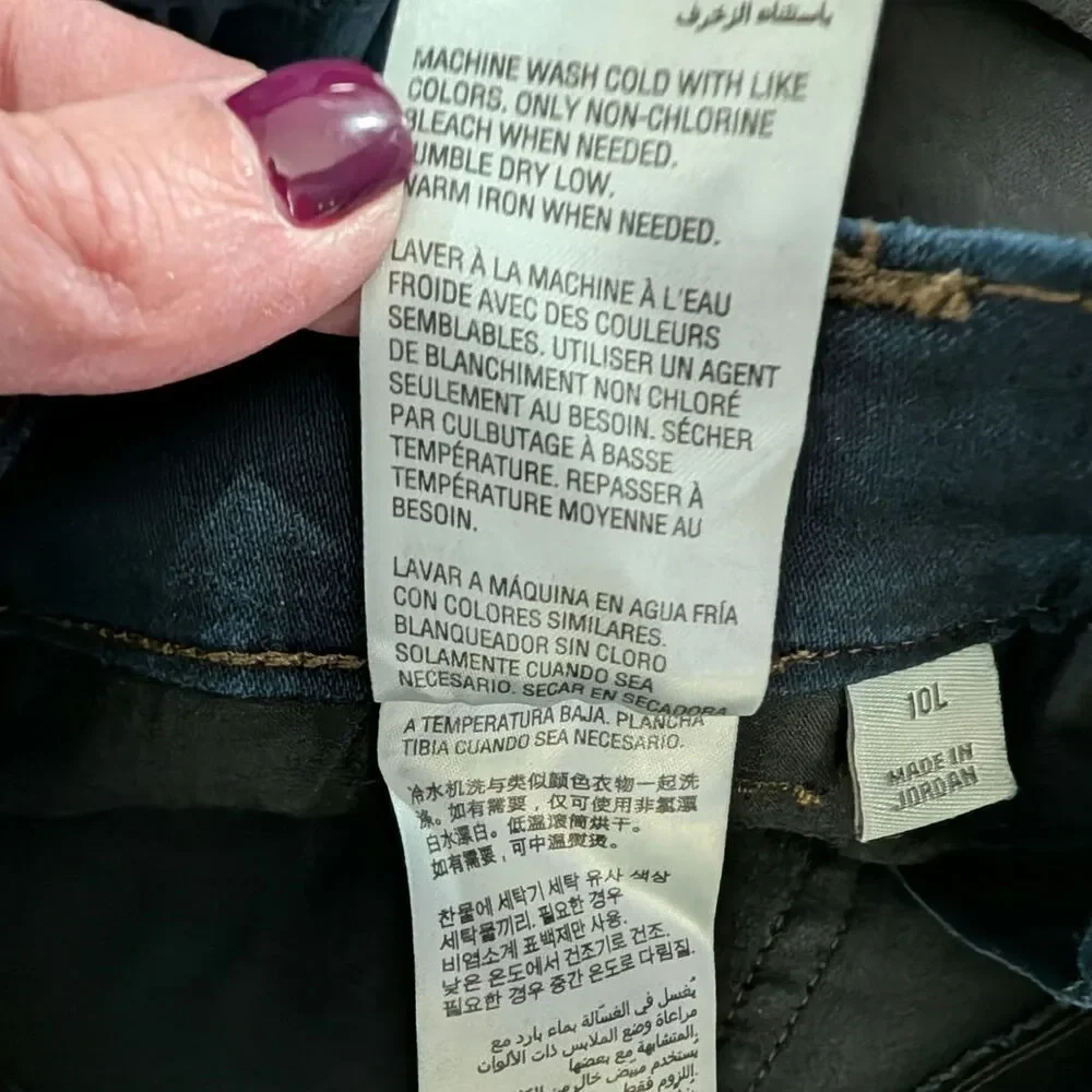 NWT Style & Co Boot Leg Mid Rise Tummy Control Dark Wash Jeans Size 10 long - Picture 6 of 8